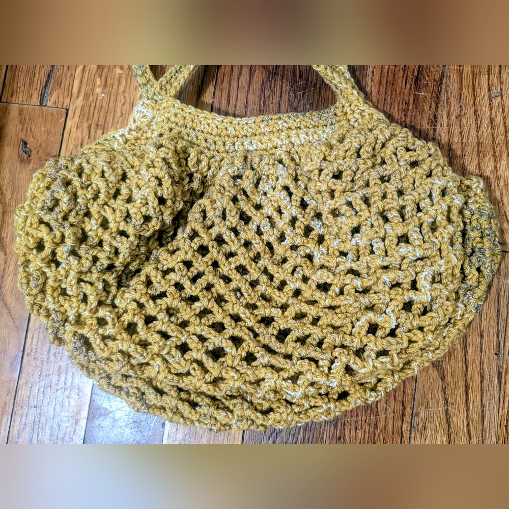 Handcrafted Mustard Crochet Bag